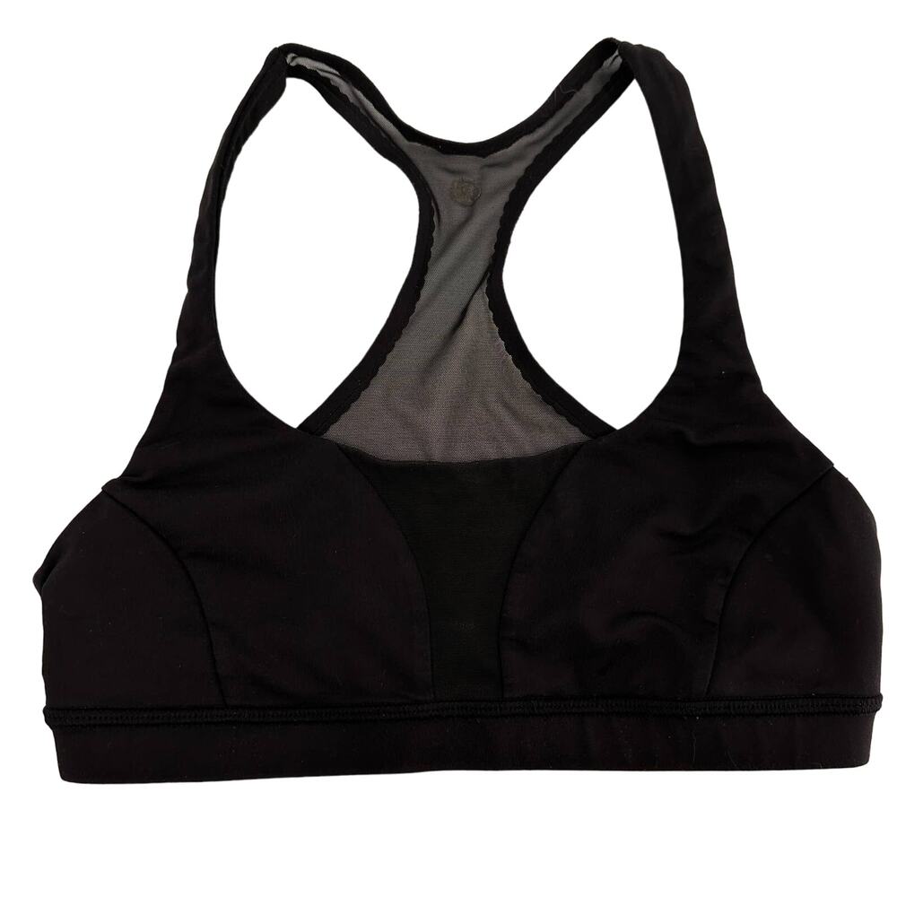 Lululemon Women's Black Smooth Stride Bra Size 4